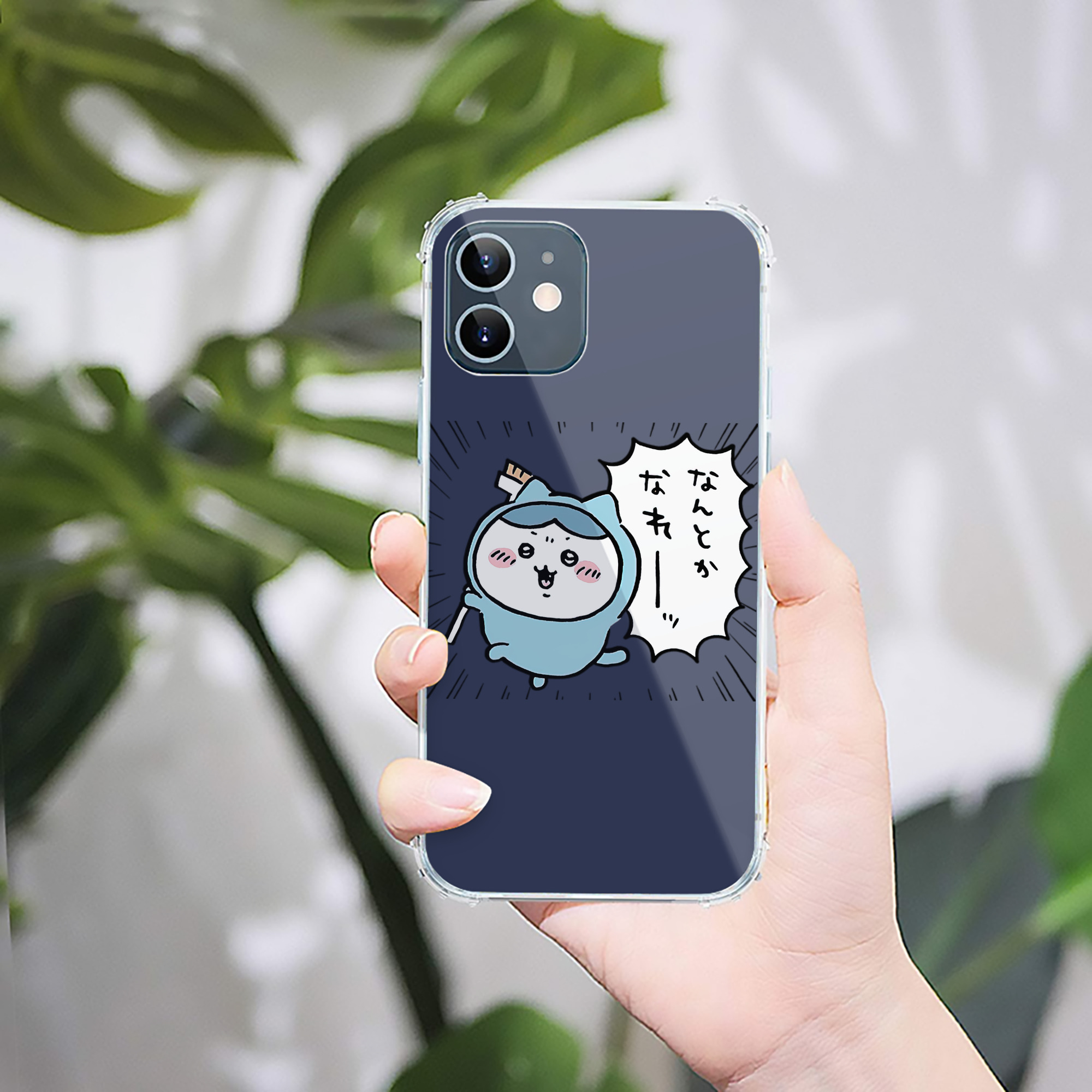 （画像用） ちいかわ ハチワレ Chii-kawa hachiware 【iPhone 12シリーズ対応】透明スマホケース（クリアソフトケース）